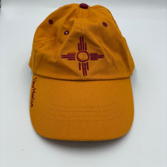 Other - Gold & Red New Mexico Land of Enchantment Zia Adjustable Baseball Cap Hat